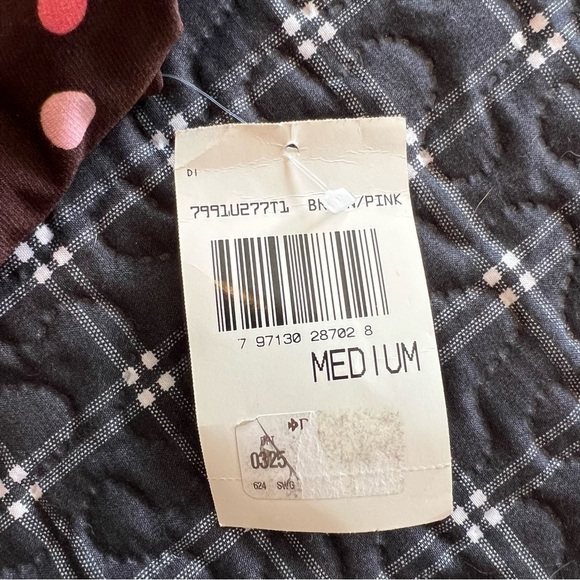 Jodi Kristopher Brown and Pink Polka Dot Sparkle Dress Size: Medium - Picture 4 of 6